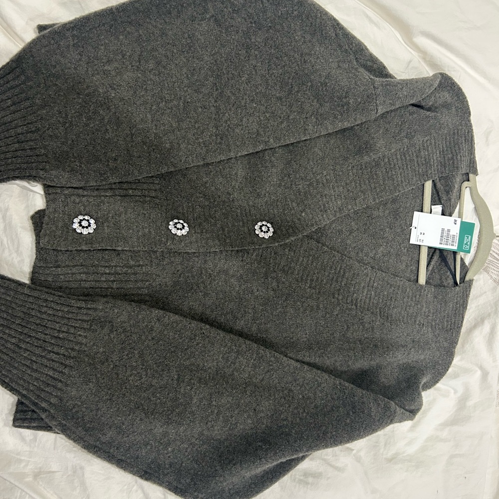 H&M Charcoal Gray Cardigan